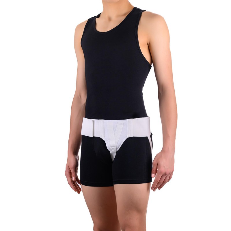 FlexaMed Left Side Inguinal Groin Hernia Truss with Compression Pad