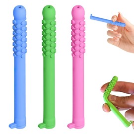 Chewable Breather Quit,3PCS Chewable Essential Oil Breath Stick, Chewable Breather Stick with Essential Oil for Aromatherapy on The Go Natural Focus