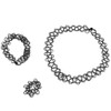 1/12 Sets Jewellery Sets Tattoo Choker Elastic Necklace Ring Bracelet