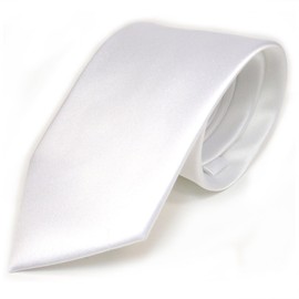 Slim TigerTie, Designer Satin Tie, Plain, in Various Colours. -