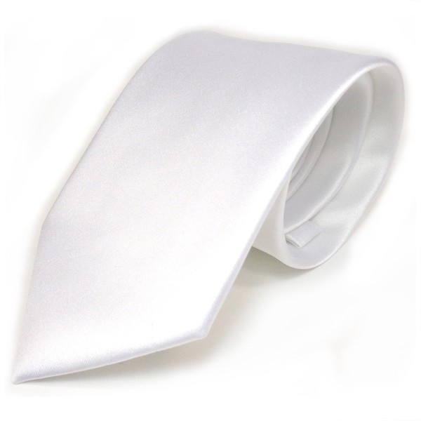 Slim TigerTie, Designer Satin Tie, Plain, in Various Colours. -