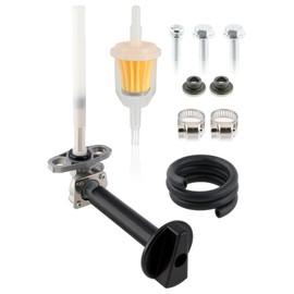 GoaMotors Fuel Valve Petcock with Lever 16950-HN7-003 Compatible with Honda Foreman 400 450 500 Foreman Rubicon 500 Rancher 350 420 Recon 250 TRX250 TRX350 TRX400 TRX420 TRX450 16963-HM8-000ZA