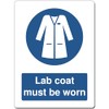 Blue Mandatory Health Safety Metal Sign For Office Work Site