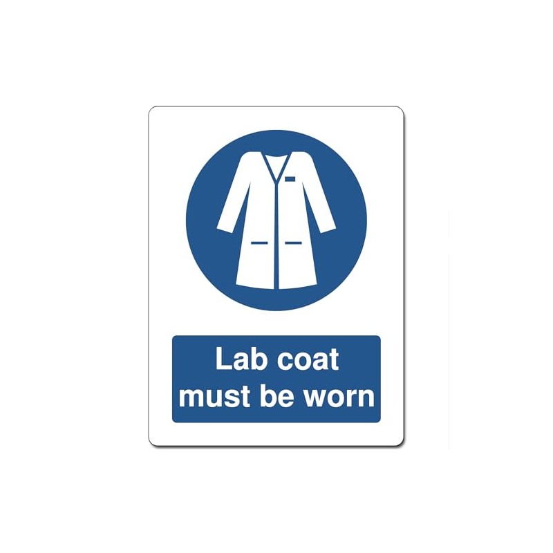 Blue Mandatory Health Safety Metal Sign For Office Work Site