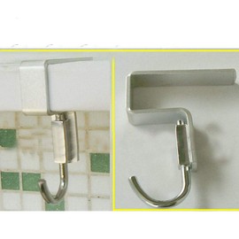 Haidong 2 Pack Student Desk Space Aluminium Alloy Nail-Free Hook Office Bag Hook Clothes Hook (Clamp 2.6cm/1.02",Suitable for 2.5 cm/0.98" Thick Plate.)