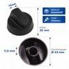 VIOKS Knob/Knob Cooker/Knob/Cooker Handle/Switch Cooker 43 mm Diameter with 5