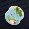 Minigift Ceramic Fruit Bowl,3D Sculpture and Hand-painted Dish for Dessert,