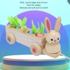 Toddler Radish Matching Car Toy Baby Safe Infant Robust Wooden