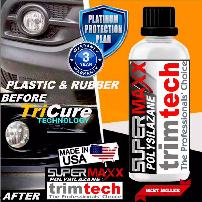 SUPERMAXX TRIM COAT CAR COATING CERAMIC PLASTIC TRIM & RUBBER