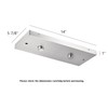Two Pendant Light Linear Canopy Accessory Light Kit, 14 inch