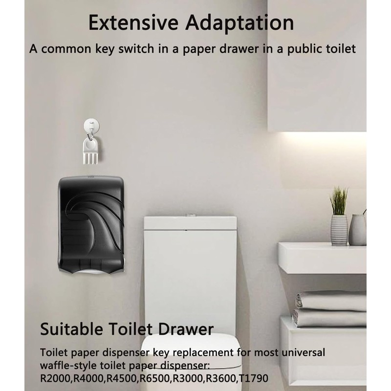 WEYICHUANG Paper Towel Dispenser Key, 5 Pack Universal Dispenser Key,Universal