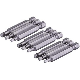 Yakamoz 3 Set of 3pcs 1/4-Inch Shank Magnetic Square Head Screwdriver Bits | SQ1 SQ2 SQ3, 2-Inch Length