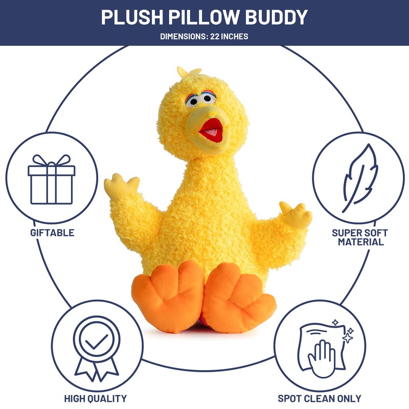 Jay Franco Sesame Street Plush Pillow Buddy - Soft Plushie