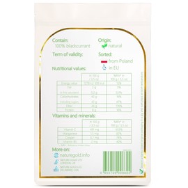 BLACKCURRANT Freeze Dried Whole | 200g - 7.1oz | 100% Natural & Vegan | No-GMO | Without Sugar and Any Additions ~*~