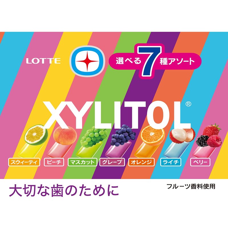 Lotte xylitol gum seven assorted bottle 143g [Parallel import]