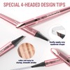 2024 New Magic Eyebrow Microblading Pen, 4-Tipped 3D Waterproof Microblading