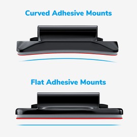 Sametop Helmet Sticky Mounts Adhesive Buckle Mount Screw Accessory Kit Compatible with GoPro Hero 13 12 11 10 Max 9 8 7 6 5 Session DJI Osmo Insta360 AKASO Action Cameras (12 in 1)