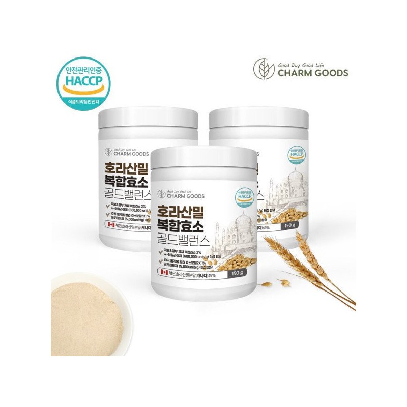 ChamGoods 참굿즈 호라산밀 복합효소 골드밸런스 150g 1통 / 곡물효소 카뮤트효소