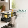 Zirax Kitchen Sink Caddy Organiser, Sink Tidy Sponge Holder with