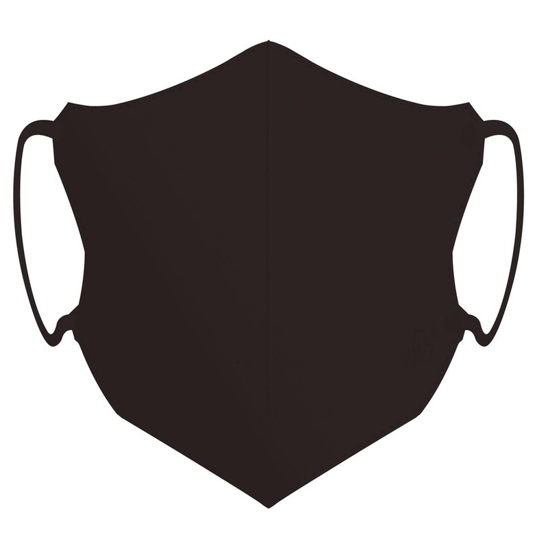 Advanced 3D Non-Woven Mask, Light Black, Large Size, Approx. 6.0