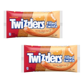 Twizzlers Orange Cream Twists - Pack of 2 - Sweet Delicious Treat for the Whole Family - Anytime and Anywhere