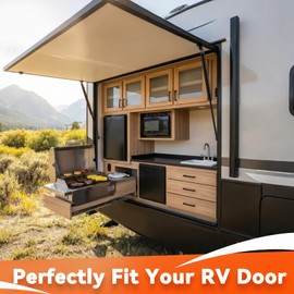 PAMAGOO C16-09786 20 inch Gas Strut 30 lb/133N Per Shock, 20" RV Door Spring Prop Lift for Motorhome Door Trailer Lid Camper Shell Window Tonneau Cover Storage Box Lid Boat Cover Support