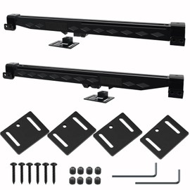 2Pcs Barn Door Soft Close Mechanism - Lashow Upgraded No-Drill Version Sliding Barn Door Hardware for Door Weight 70-160 Pounds Adjustable Door Stoppers, Actuator Spacers Included