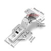 Luokim 10 Pack 5 Pairs Frameless Kitchen Cabinet Hinges Soft