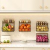 Fruit Basket for Kitchen with Lid, Counter&Wall Mounted Hanging Fruit
