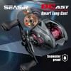 Carrete de pesca de lanzamiento SEASIR DCAST DC, con control