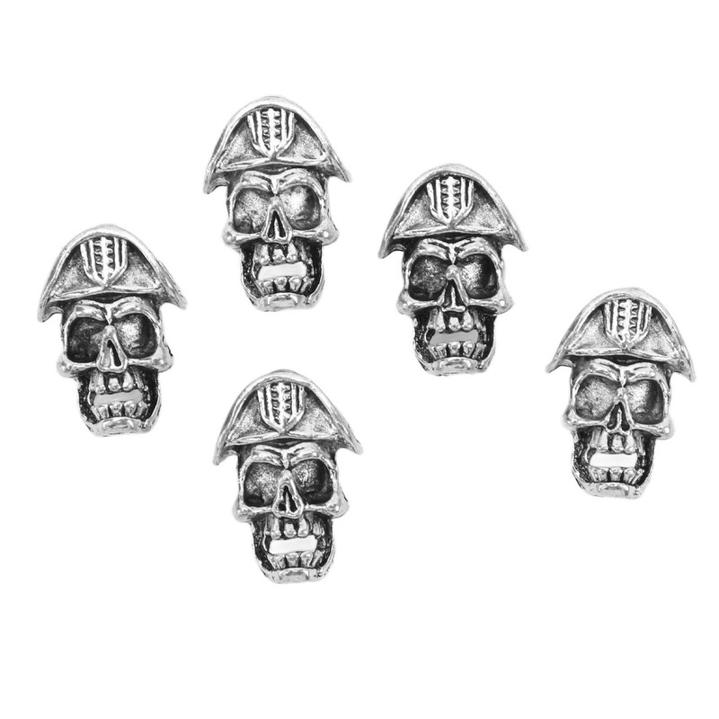 20PCS Beard Beads with Holes Dreadlock Ornaments DIY Vikings Beard