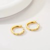 Aretes De Oro 14k Huggies Arracadas Para Dama Niña 20mm