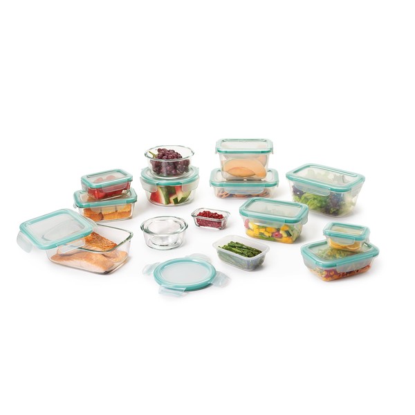 OXO Good Grips 30 Piece Smart Seal Glass & Plastic Container Set