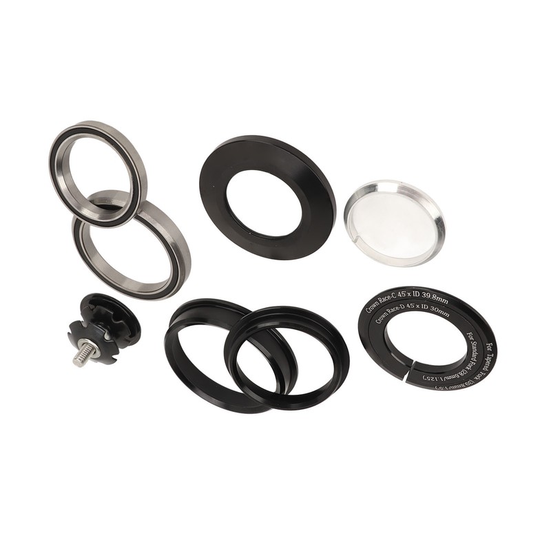 Bicycle Front Fork Bowl Set Aluminum Alloy Dual Bearings Mountain