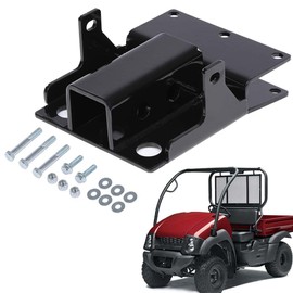 G-PLUS 2'' Rear Receiver Trailer Tow Hitch Kit Compatible with Kawasaki Mule 600 610 2005-2016/Kawasaki Mule SX 2017-2023