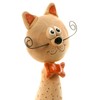 Ginger Striped Cat Tall Ceramic Sculpture Puurrfect Gift for Cat