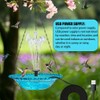 AIXXCUVQ Garden Floating Fountain with Maximum Bird Play Space USB