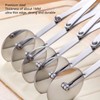 7 Wheel Pastry Cutter Roller Stainless Steel Multifunction Adjustable Width