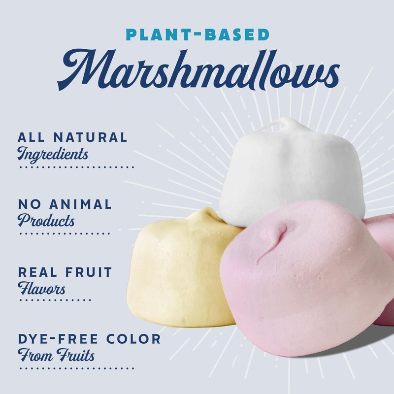 GoodMallow Vegan Marshmallows - Large Kosher Gluten Free Dairy Free