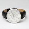 Genuine SalvatoreMarra SM22102-SSWH Wristwatch, Waterproof, Date Display, Leather Strap, SSWH,