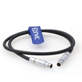 Eonvic 24V Power Run Stop Cable Fischer 3 Pin Male to 3 Pin RS Cable for ARRI Alexa Sony Camera Cine Tape