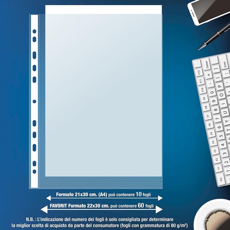 Favorit 100460121 Document Protectors