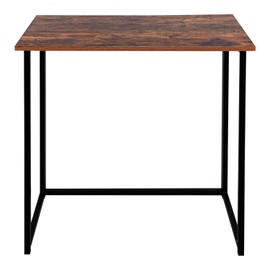 Leopard Outdoor Products Folding Computer Desk for Small Spaces, Space-Saving Home Office, Foldable Laptop Table, Writing Desk, Compact Study Reading Table (Rustic Brown)