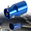 Blue Round Shape Car Exhaust Muffler Tip Straight Pipe 63mm