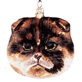 Slavic Treasures "Patches" Collectible Blown Glass Ornament #00-208-A