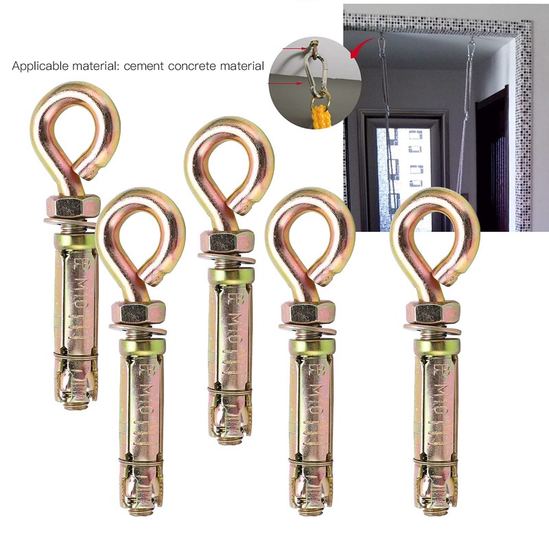 Eye Bolts Fastener, 5pcs Expansion Bolts Heavy Duty Anchor Fastener