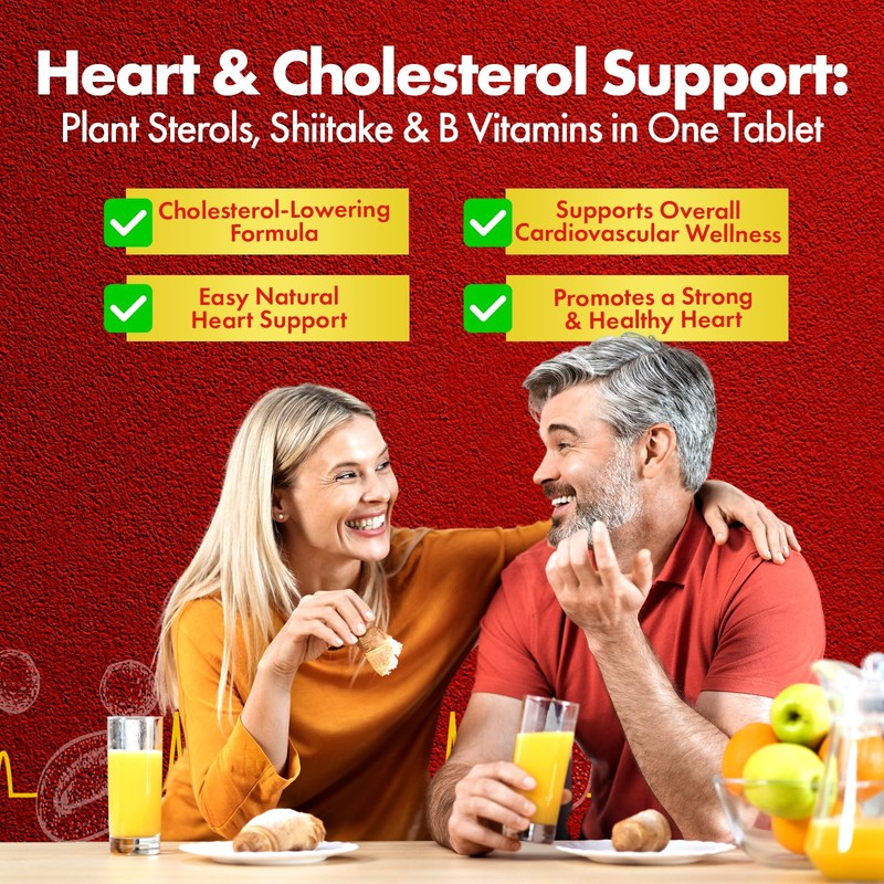 fabÜ Shrooms Cholesterol & Heart - Plant Sterols 1500mg per