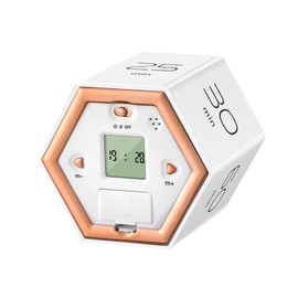 Hexagon Digital Clock Timer Magnetic Cubes Timer Kitchen Hexagon Flip Timer for Studying Cooking Exercising Easy To Use Magnetic Flip Focus-timer