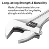 Jetech 8-Inch Adjustable Wrench - Professional Heavy Duty Chrome Vanadium