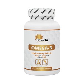 Sowelo Omega-3 Fish Oil Capsules EPA 330 mg DHA 220 mg Fish Oil Capsules 1000 mg Fish Oil Capsules 100 Softgels